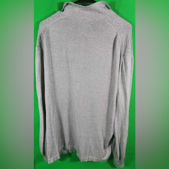 BARCELINO, Made In Italy- GRAY LONG SLEEVE PULLOVER POLO (SIZE-XXL) - Picture 3 of 3